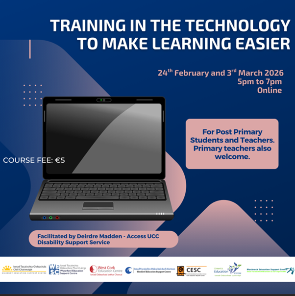 26LC 02 013 SG (CESC) - Training in the Technology to Make Learning Easier - 2 session course 