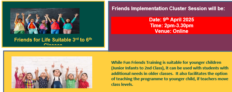 26LC 01 016 - Friends Implementation Cluster Session for Previously Trained Primary Teachers