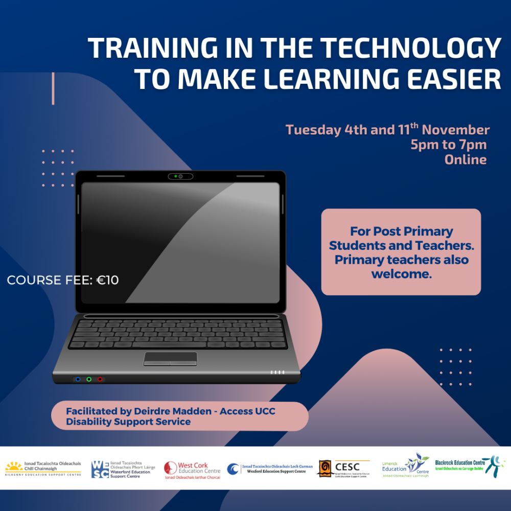 25LC 11 018 SG (CESC) - Training in the Technology to Make Learning Easier - 2 session course