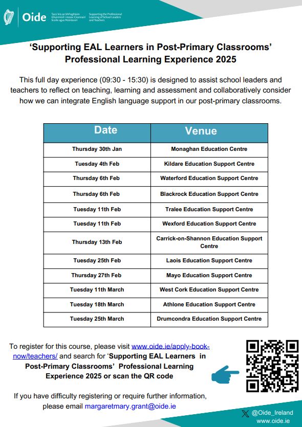 supporting eal professional learning experience 2025