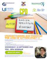 25LC 09 032 LL (DWESC) - Understanding ASD through the lens of Autism (Part 1)    